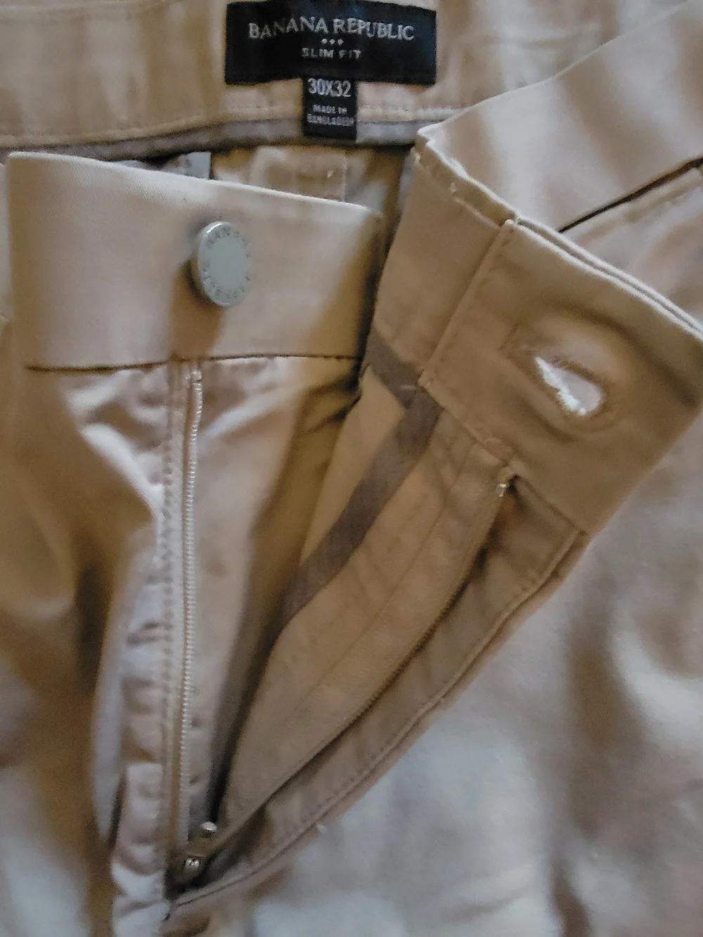 Classic Khaki Straight-Leg Pants Men 30x32
